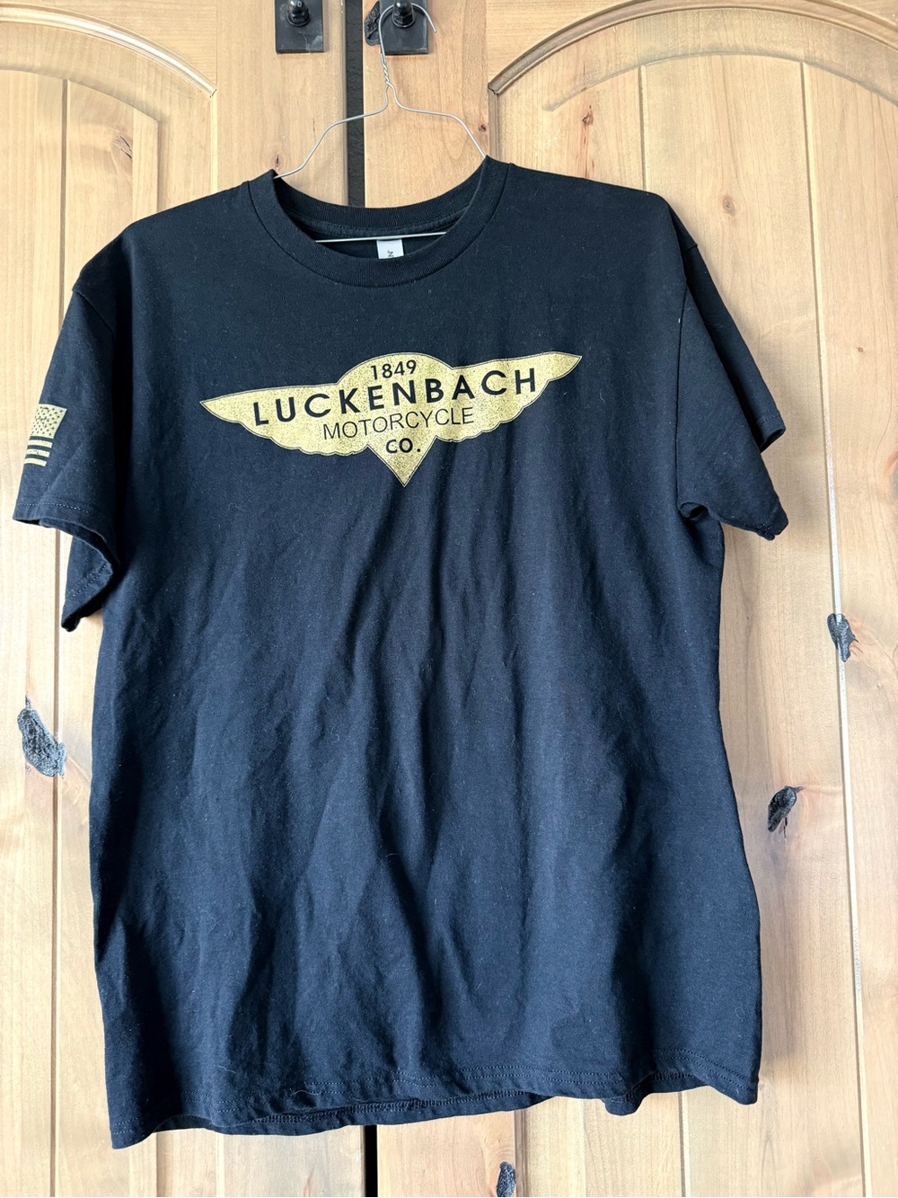 Black Luckenbach Texas Short Sleeve Tee